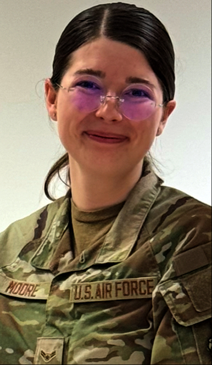 Airman 1st Class Celestial B. Moore Airman 1st Class Celestial B. Moore